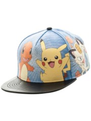 POKEMON - MULTI CHARACTER ALLOVER PU SNAPBACK